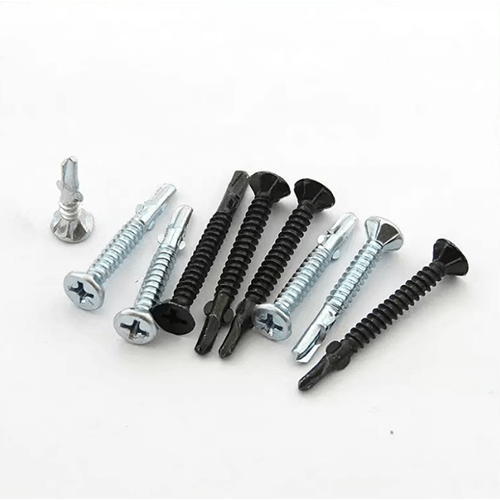 China Factory Supply Winged Countersunk Self Drilling Screws – 4.2×25mm Winged Self Drilling Screws for Wood to Metal Fixing with Countersunk Head