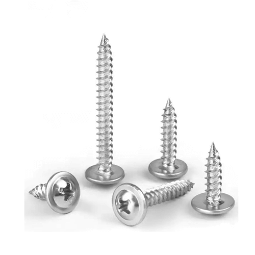 Zinc-Plated Cross Washer Pointed Tail Screws - Main Product Image