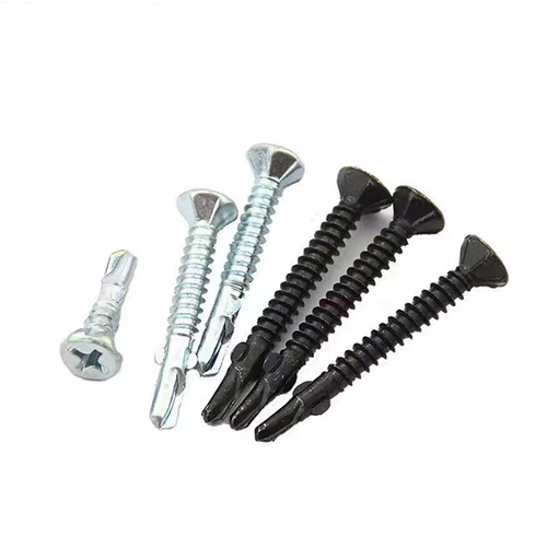 Winged Self-Drilling Screws with Countersunk Head for Wood-to-Metal Fixing