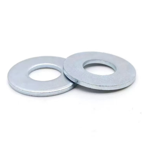 1/2 inch ID x 1-1/4 inch OD flat washer, zinc plated carbon steel, corrosion-resistant